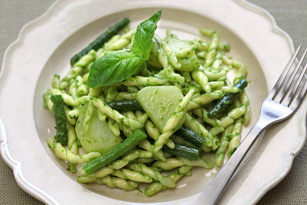 Trofie al pesto Ligurian pasta basil