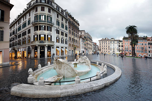 Fontana Barcaccia Piazza di Spagna Rome