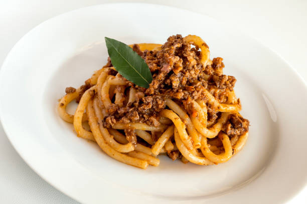 Pici pasta wild boar ragu Tuscany